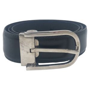 Dunhill Leather Metal Belt
